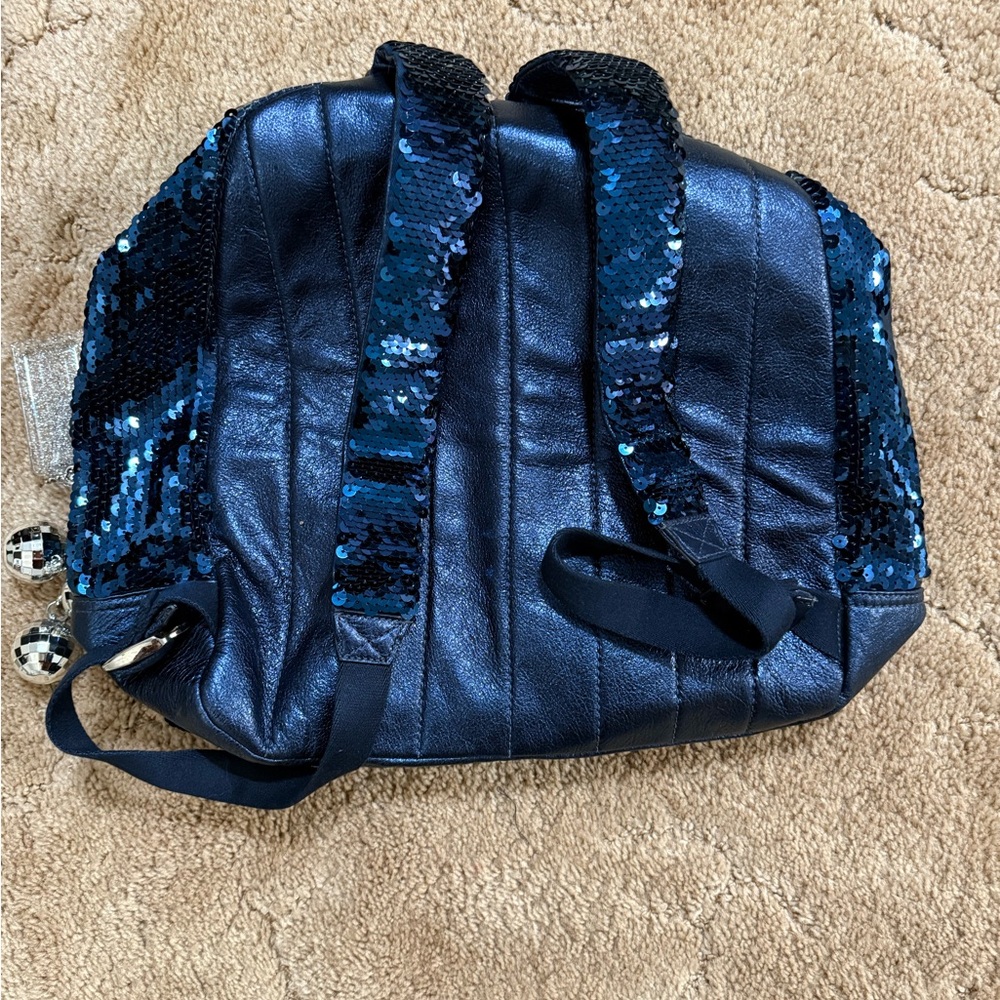 Sequin Blue Coach Poppy Backpack - image 2